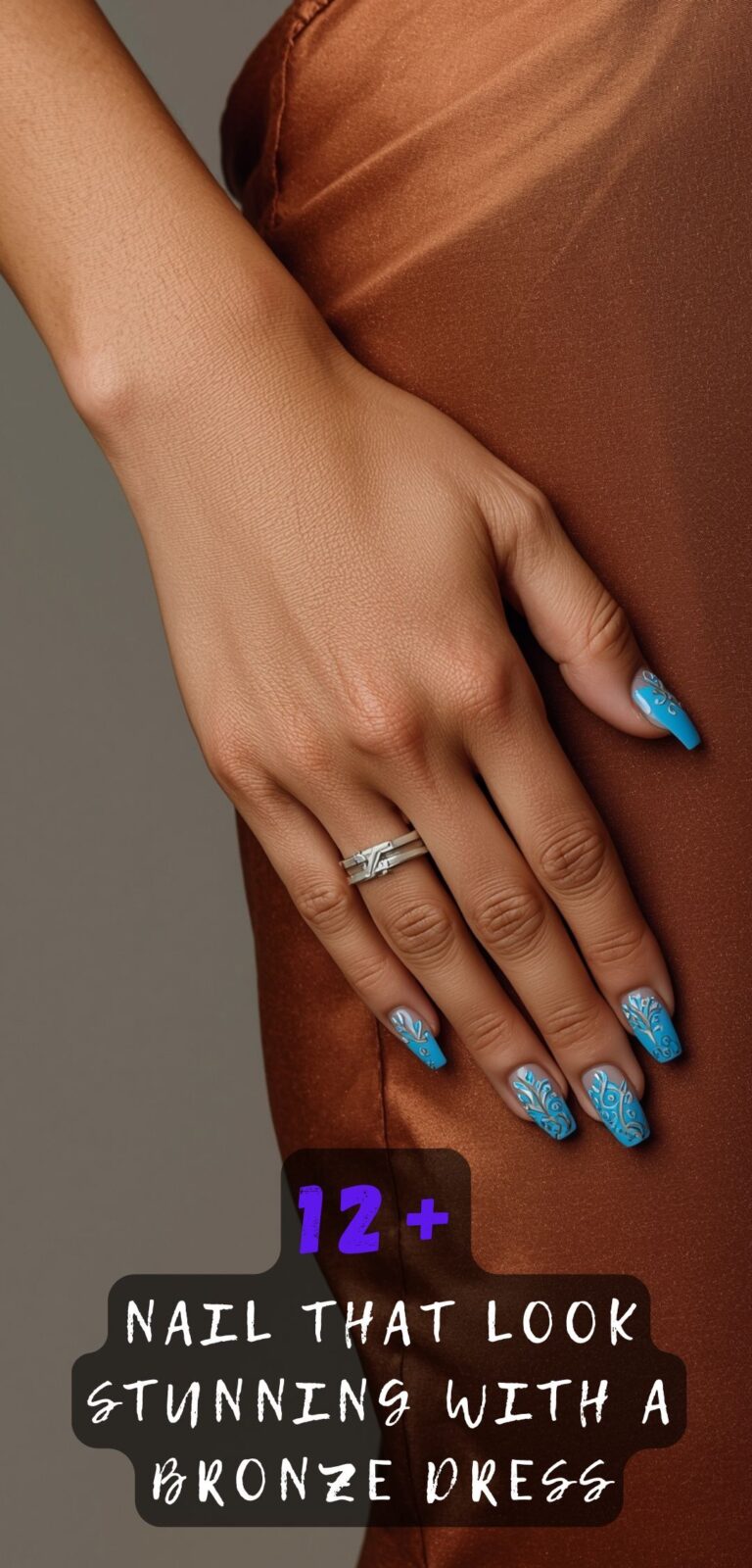 Elegant Looks With Bronze Dresses Always Use These Nails
