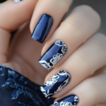 13 Nail Colors That Go with a Navy Dress, and Why Each One Works
