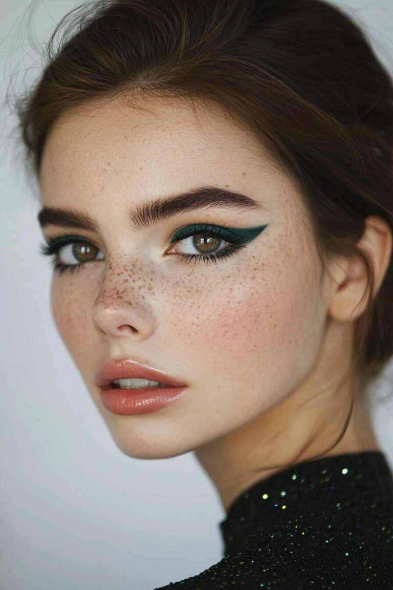 Gorgeous Makeup Looks For Black Dresses And Brown Eyes