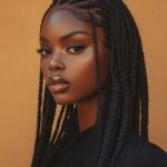 Stunning Medium Knotless Braid Styles for Black Women