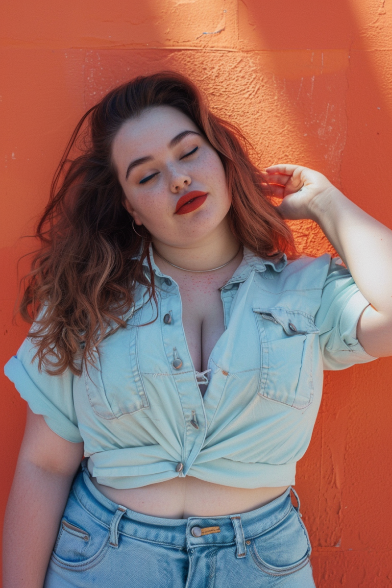 Hide Fupa with Jeans Outfit Idea