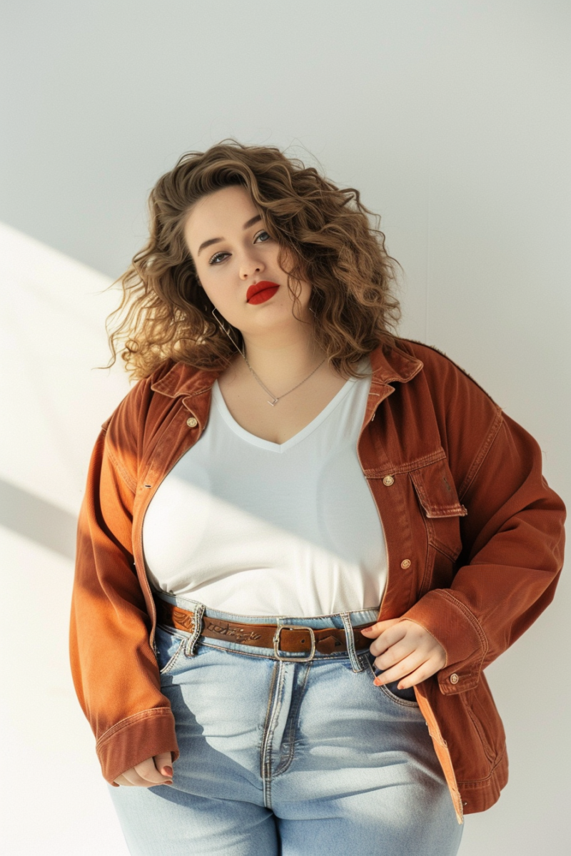 Hide Fupa with Jeans Outfit Idea