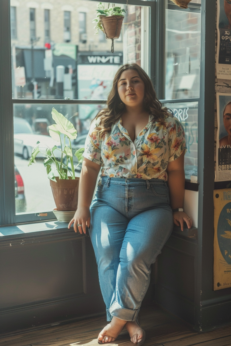 Hide Fupa with Jeans Outfit Idea