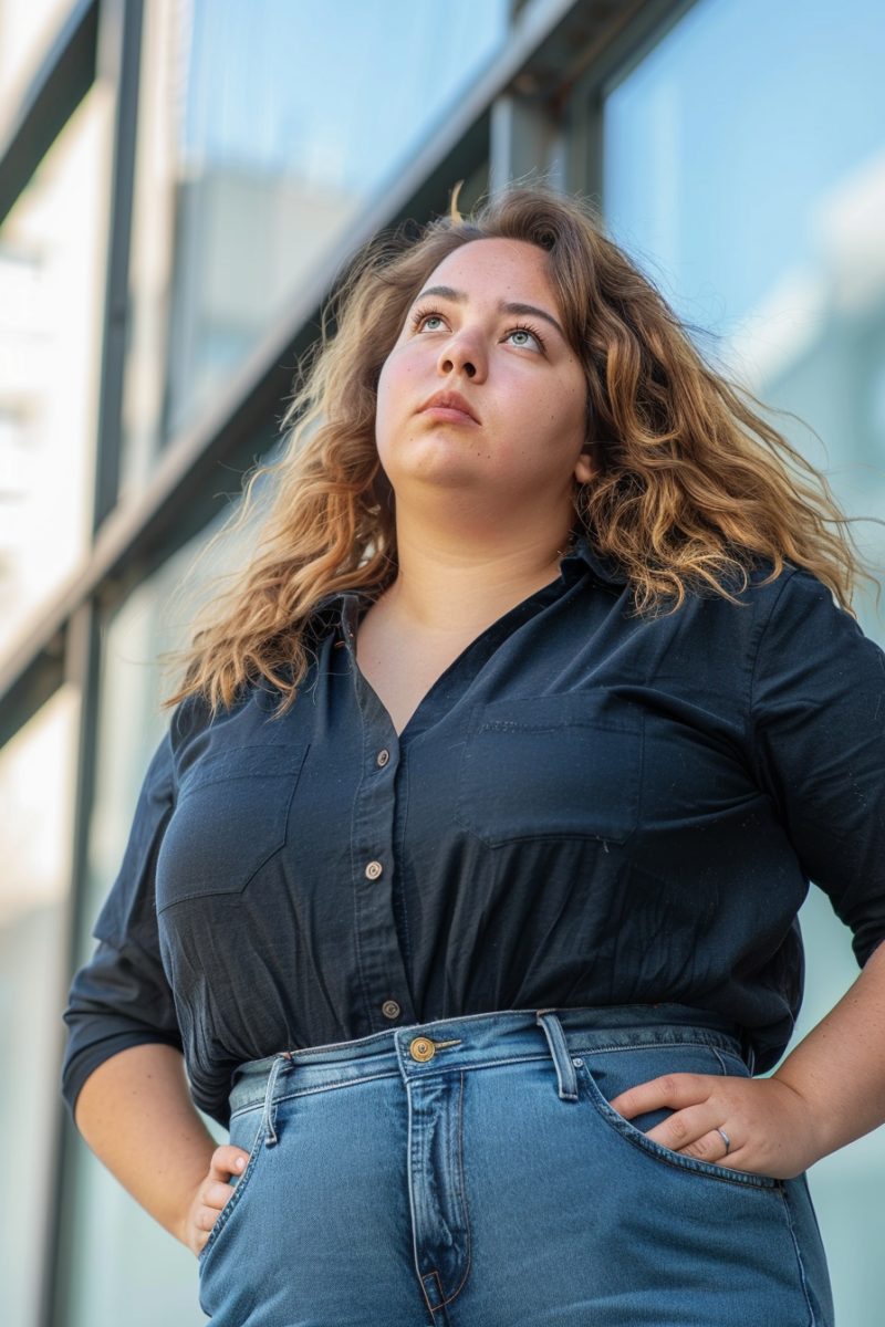 Hide Fupa with Jeans Outfit Idea