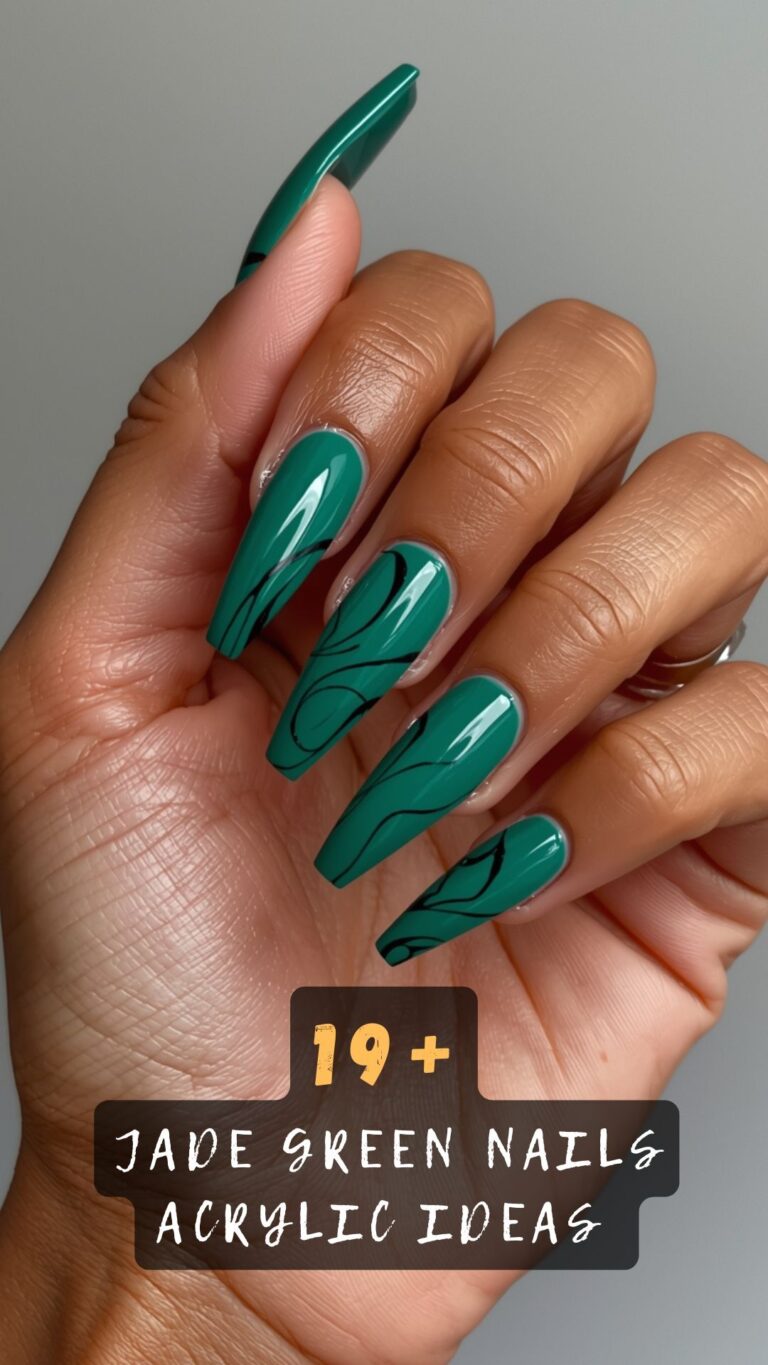 Why Jade Green Acrylic Nails Are Becoming Everyone’s New Favorite