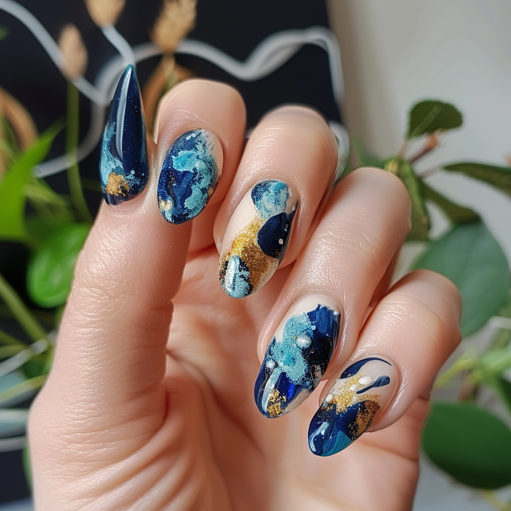 navy-blue-nails