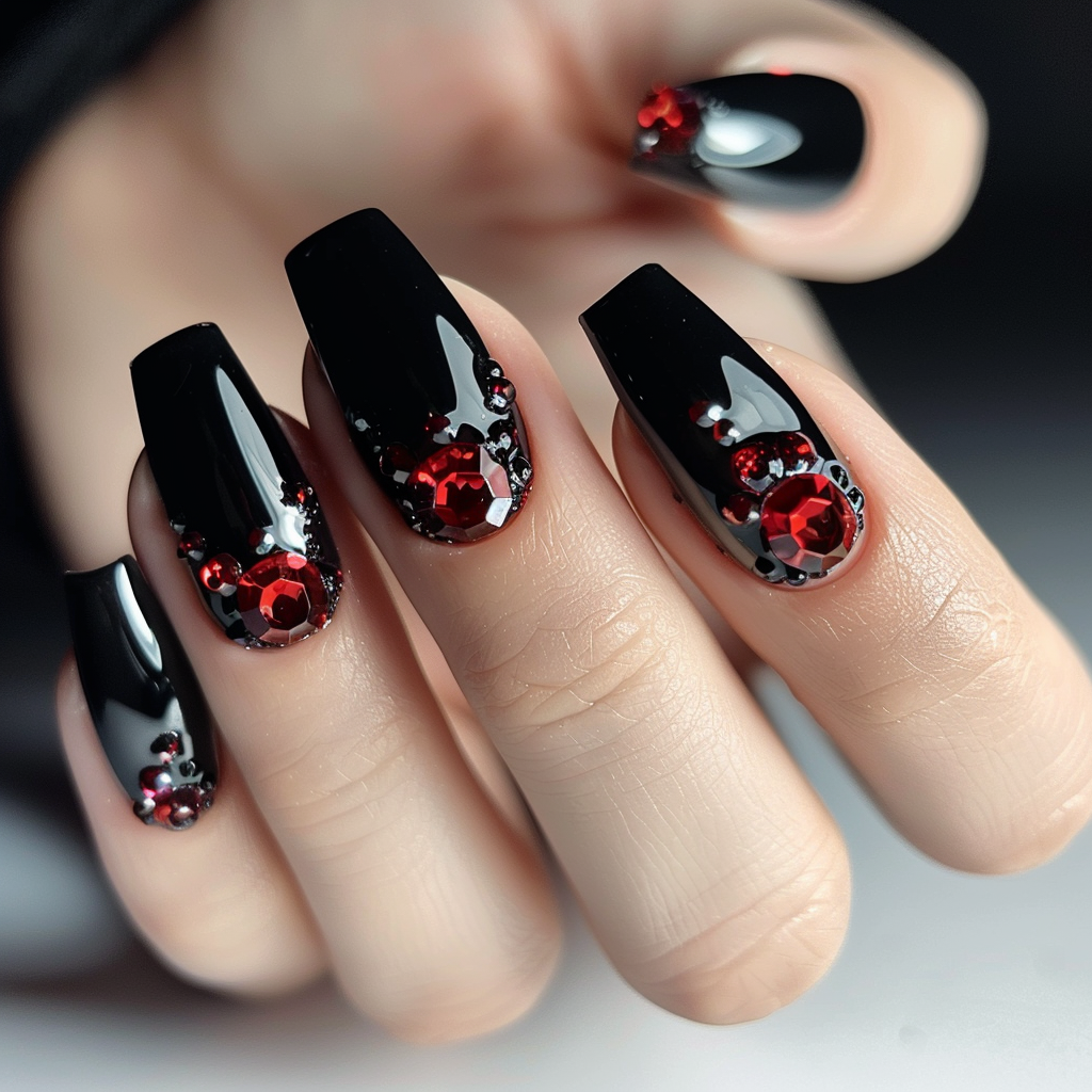 black-and-red-nail-designs