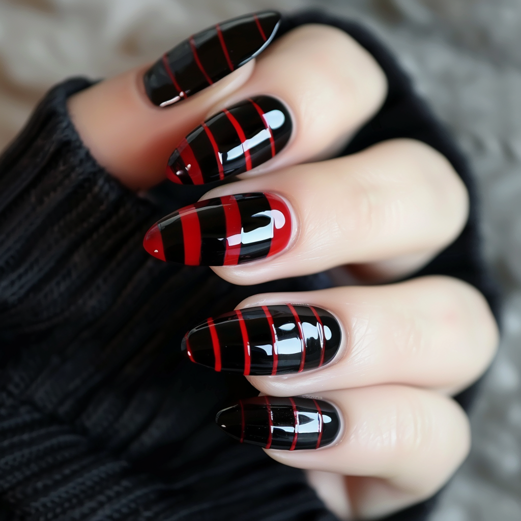 black-and-red-nail-designs