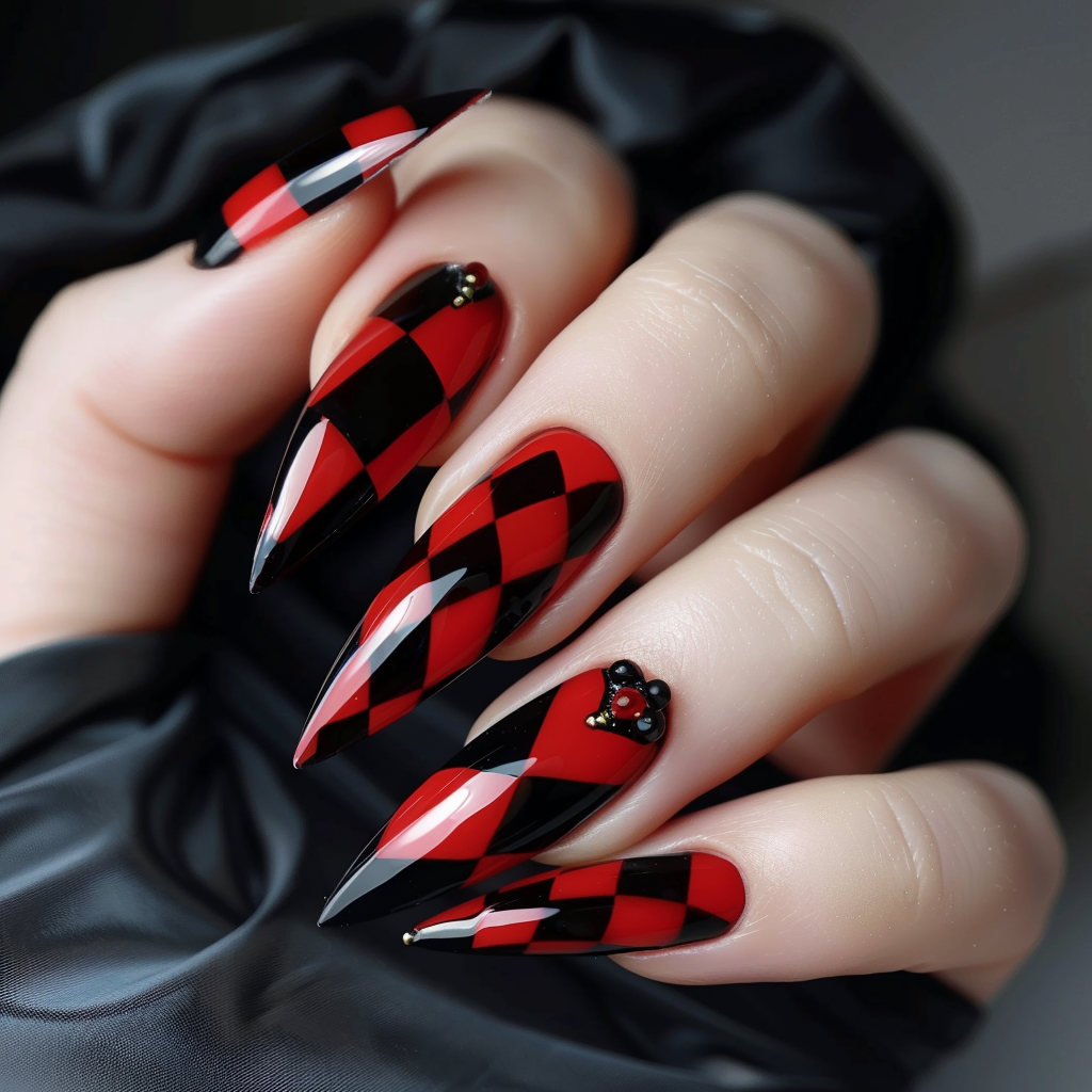 black-and-red-nail-designs