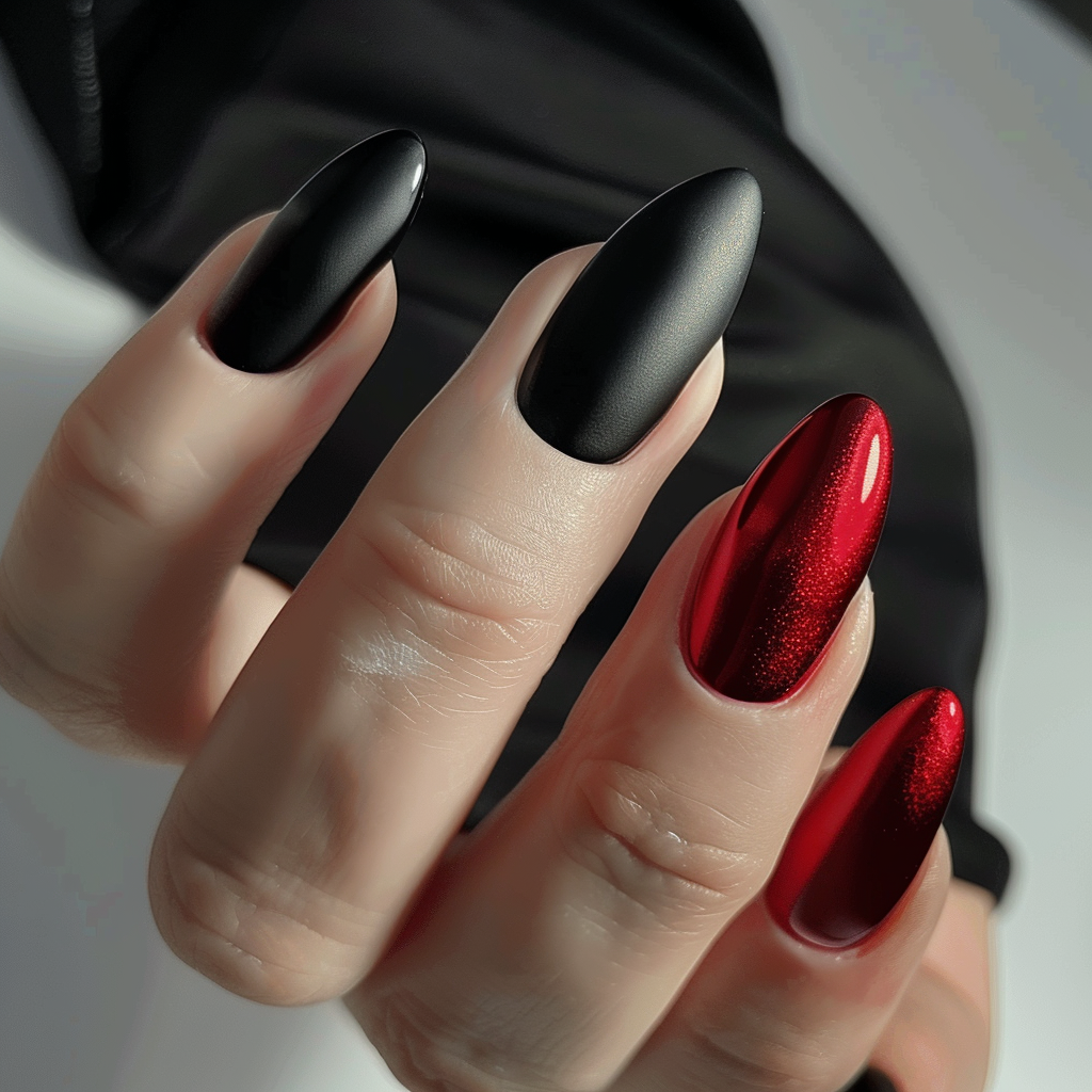 black-and-red-nail-designs
