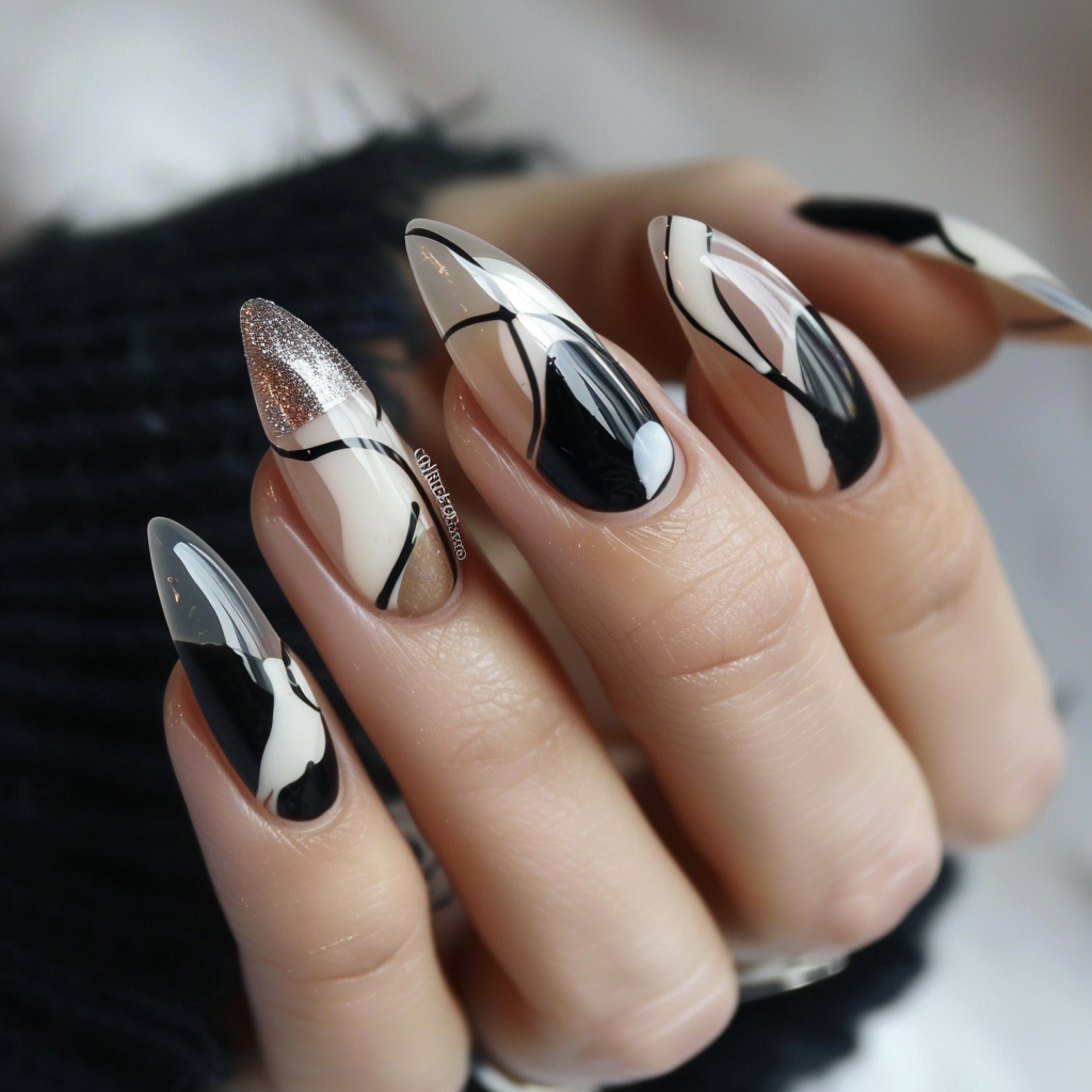 white nails