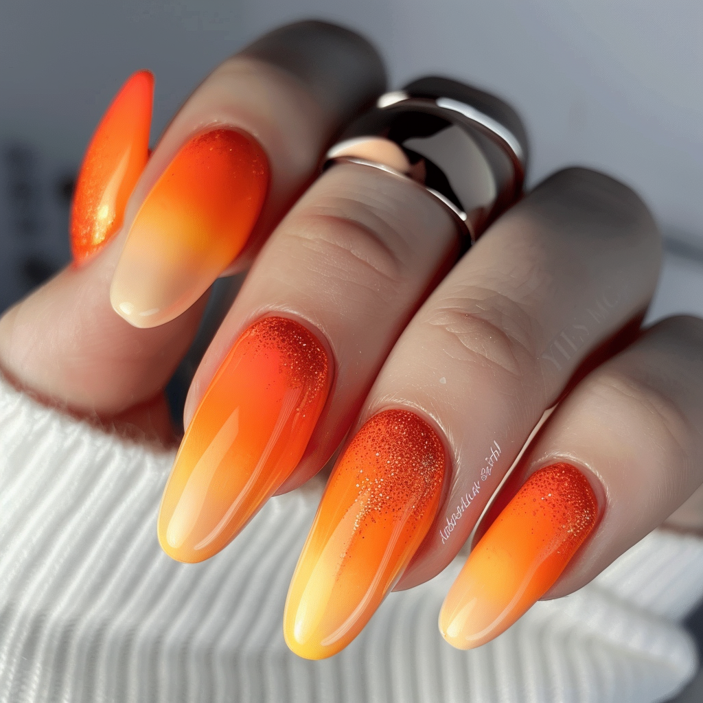 orange-nail-designs