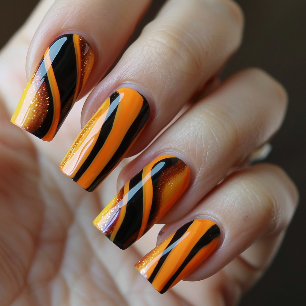 orange-nail-designs