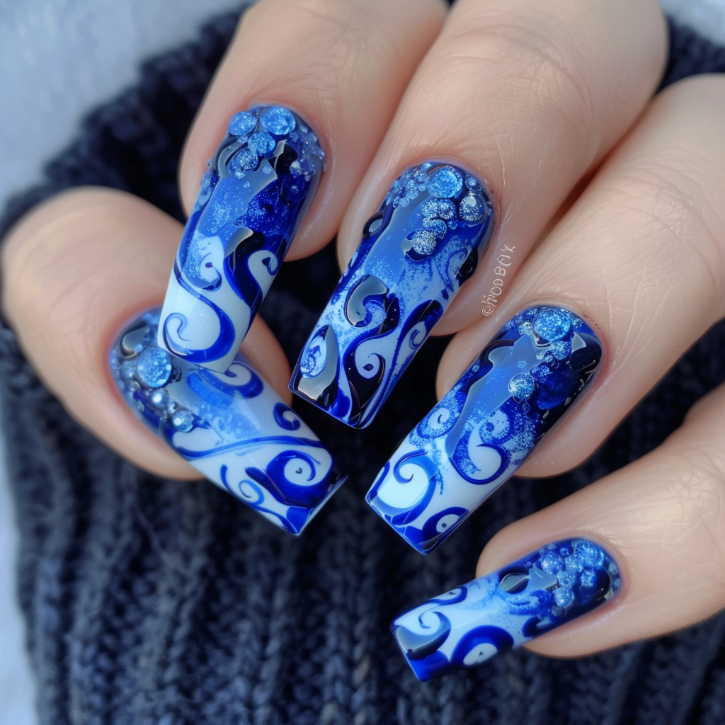 royal-blue-nails-acrylic