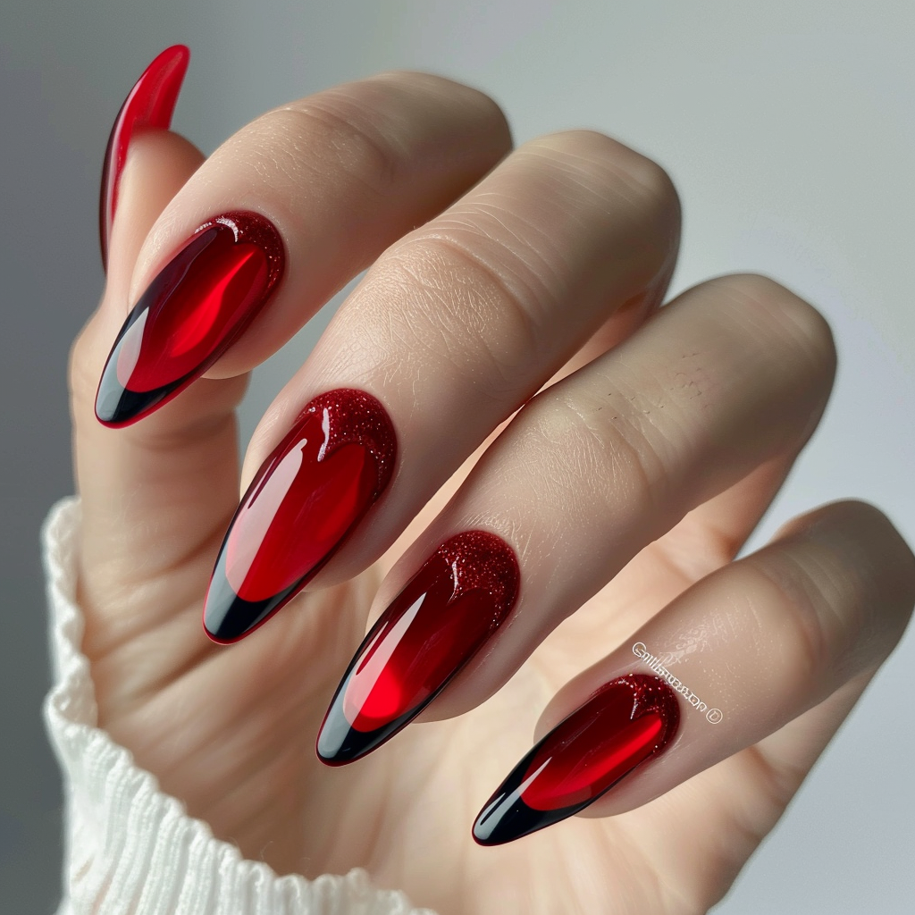black-and-red-nail-designs