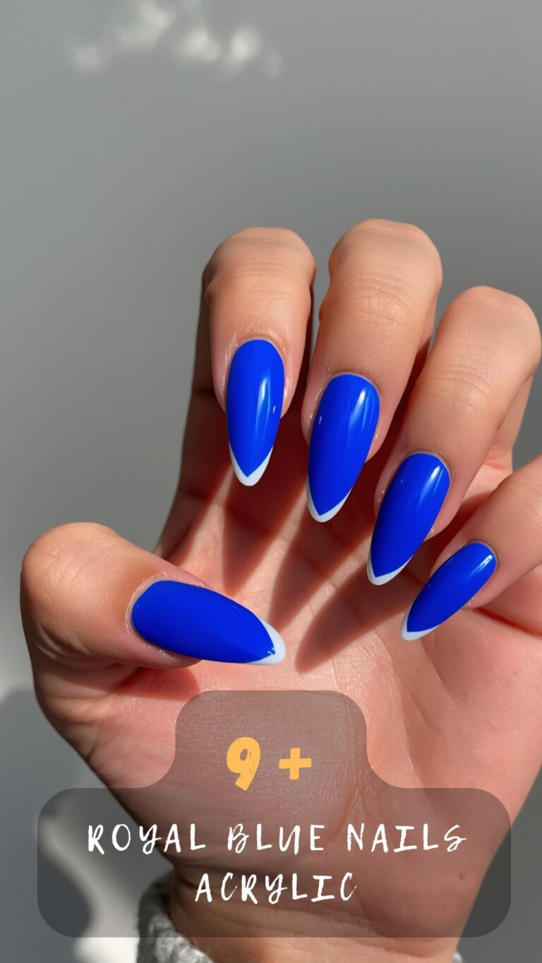 Everyone Wants To Copy These Adorable Royal Blue Acrylic Nails