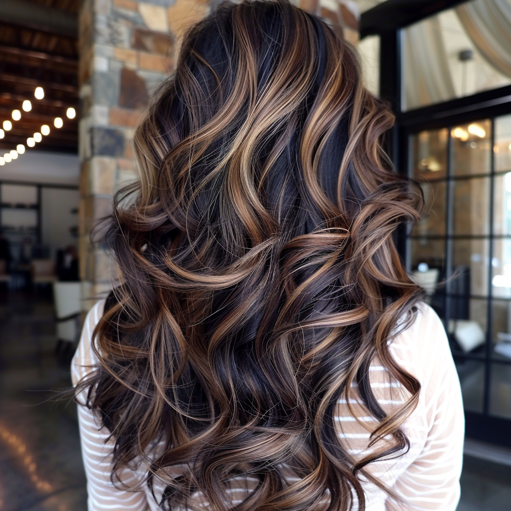 brunette-highlights