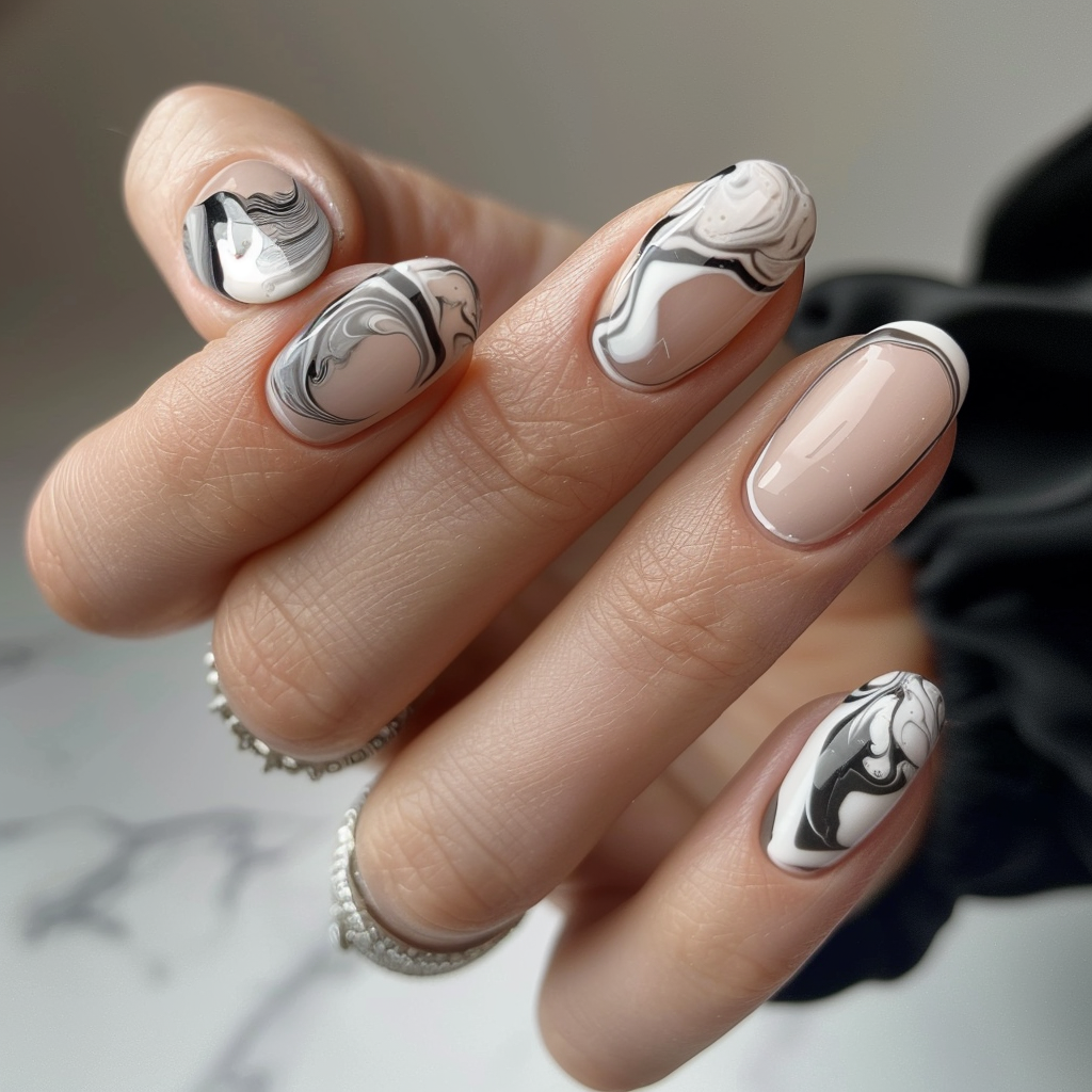 spring-french-tip-nails