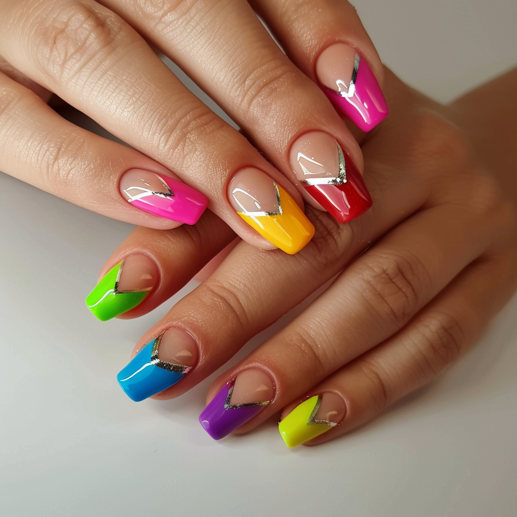 spring-french-tip-nails