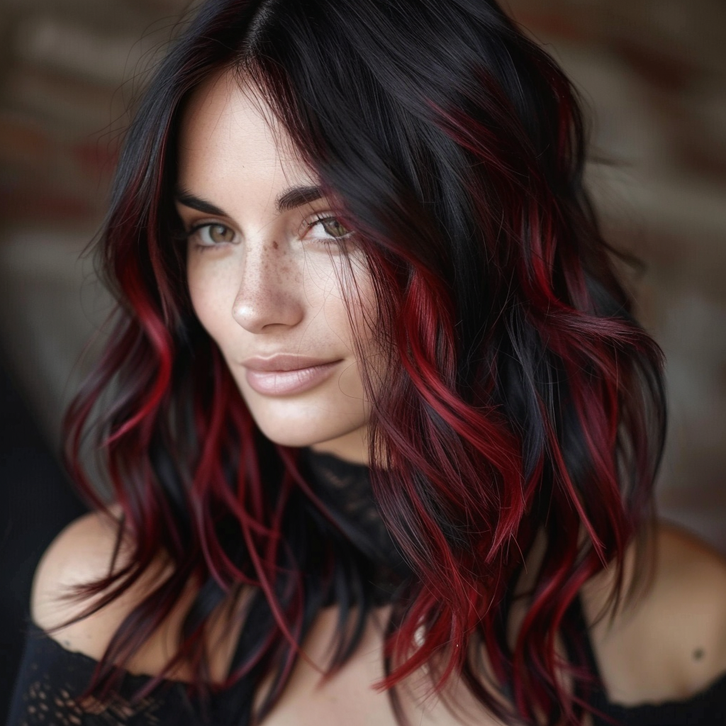 brunette-highlights