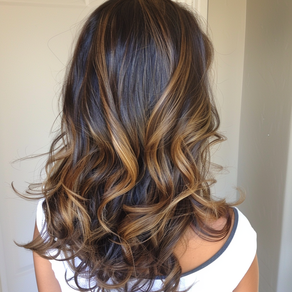 brunette-highlights