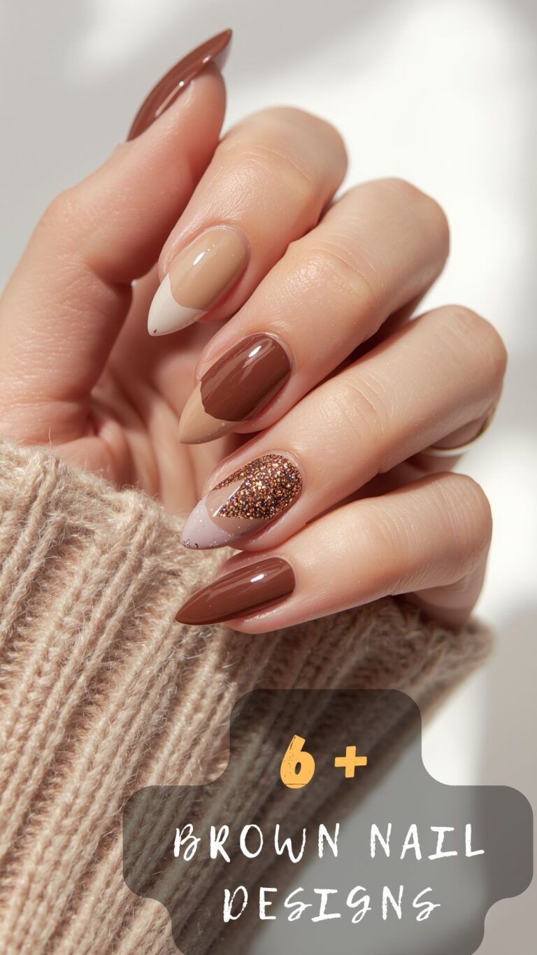 These 6 Brown Nail Designs Are Blowing Up Online