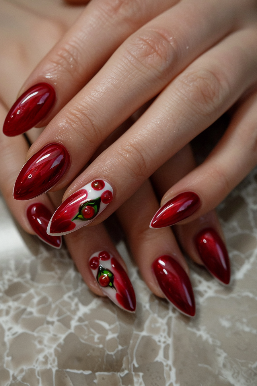 red-summer-nails