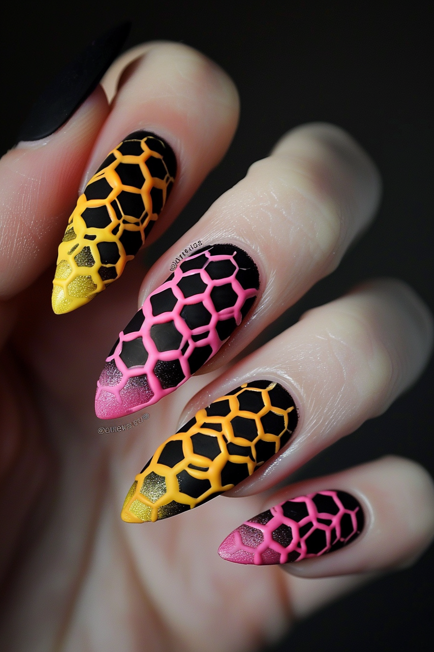 yellow-and-pink-nails