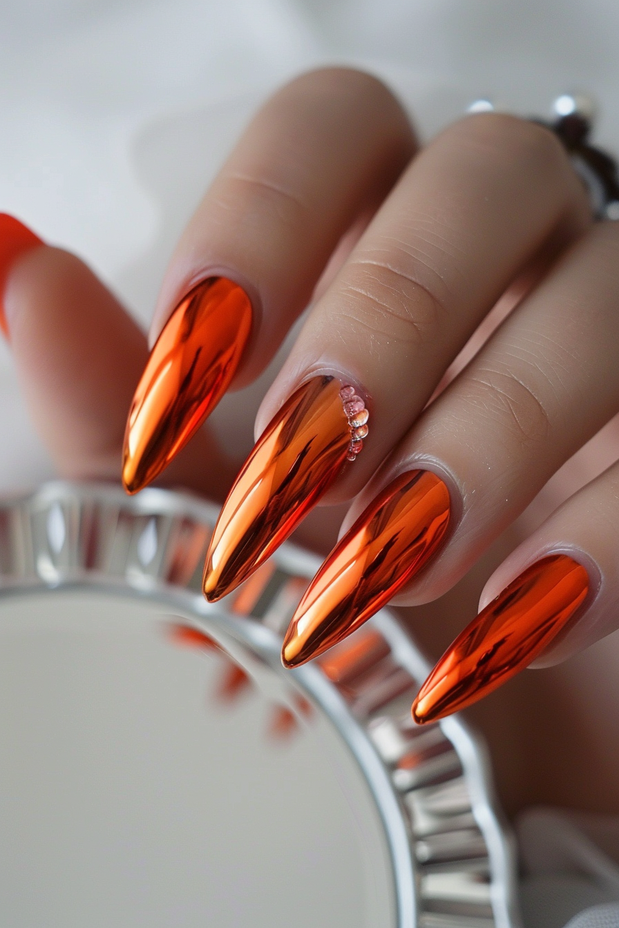orange-almond-nails