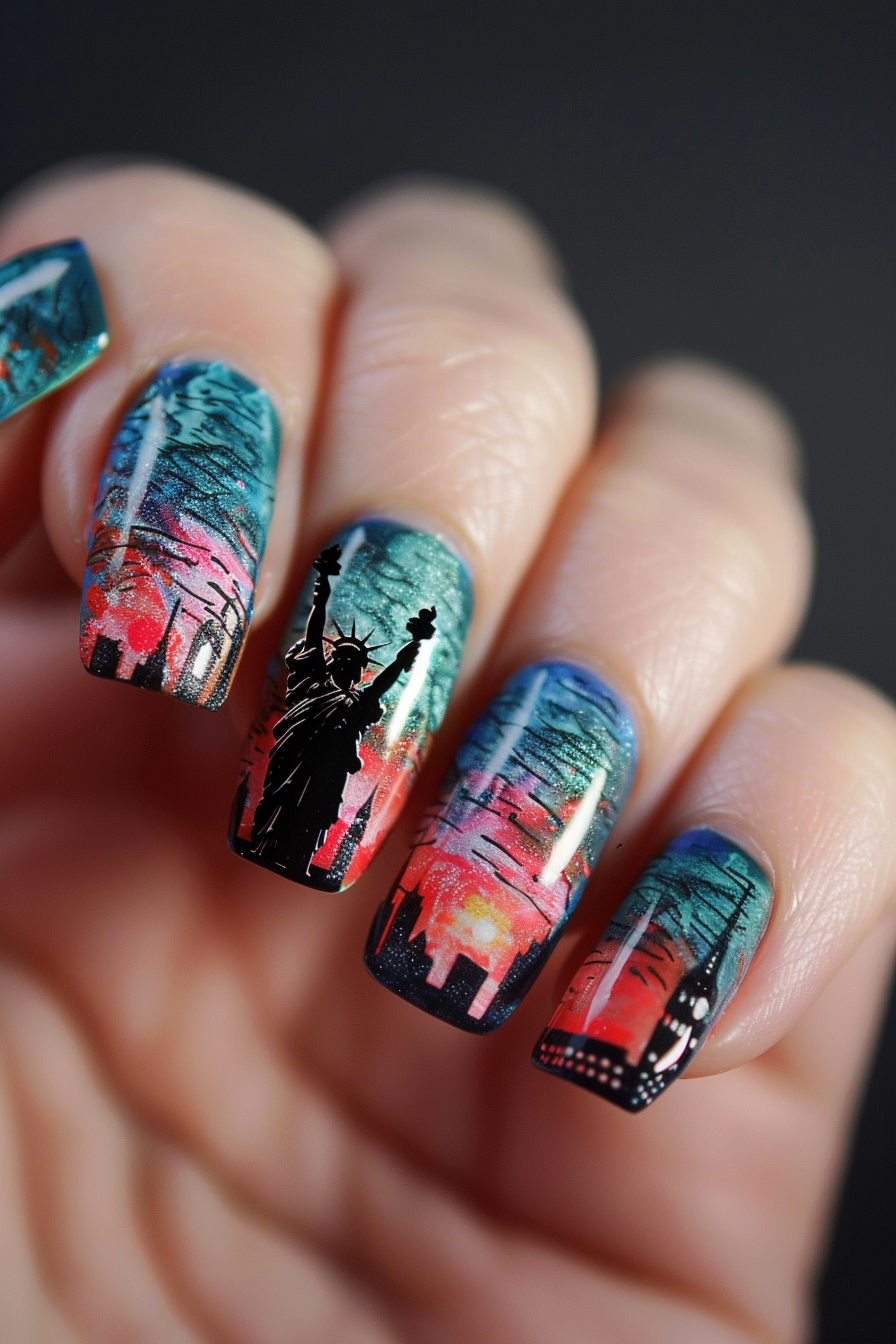 4th-of-july-nails