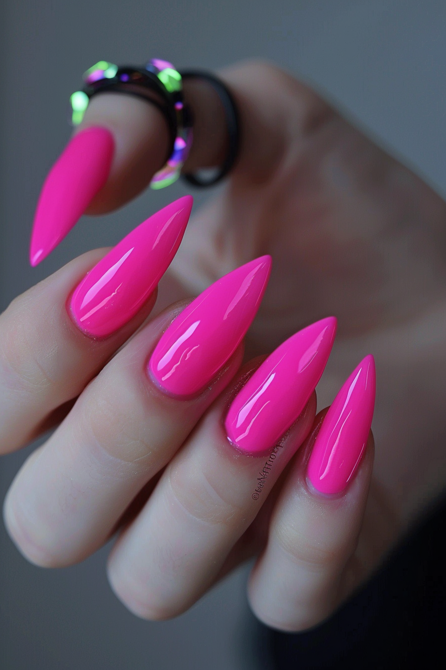 pink-summer-nails