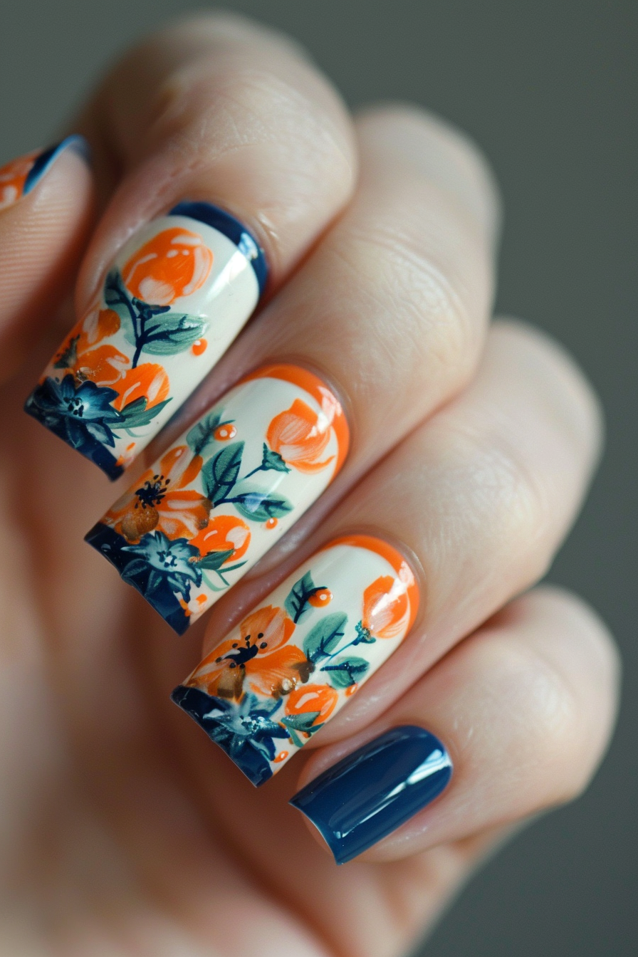 orange-and-blue-nails