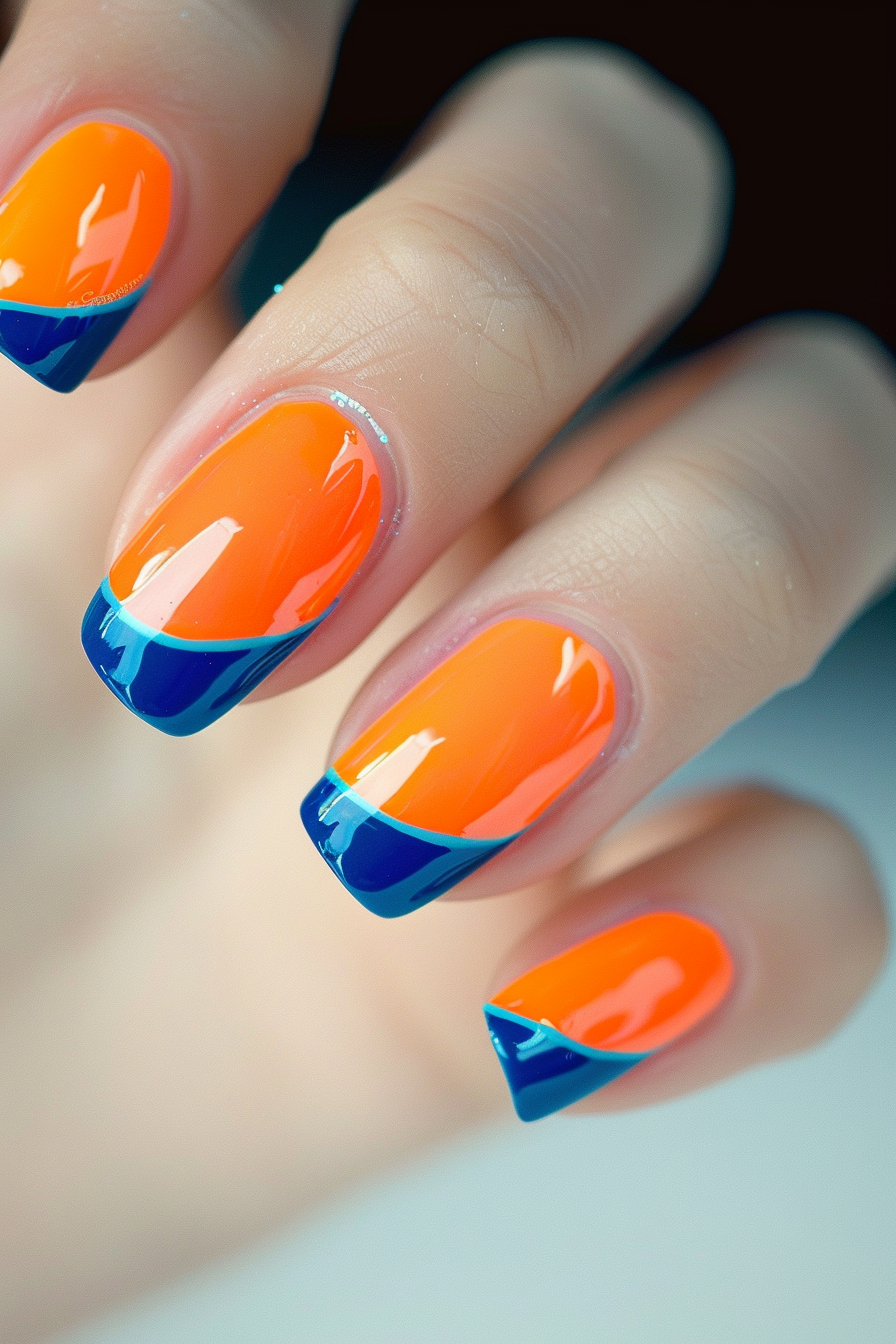 orange-and-blue-nails