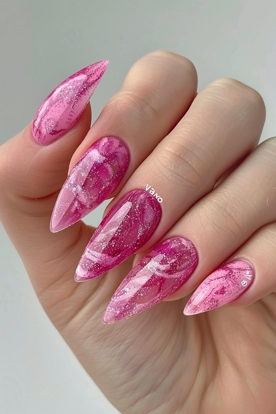 pink-summer-nails