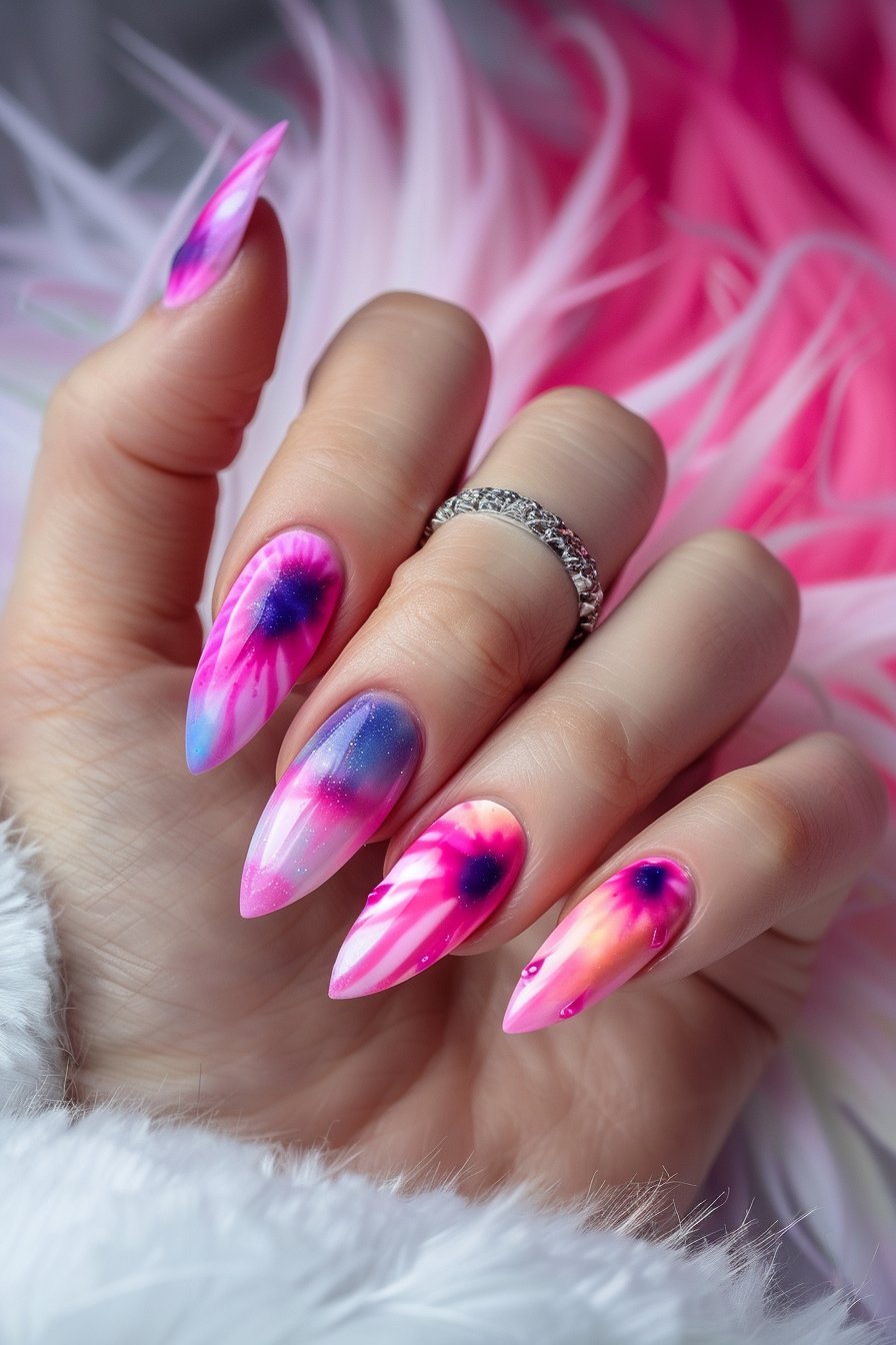 pink-summer-nails
