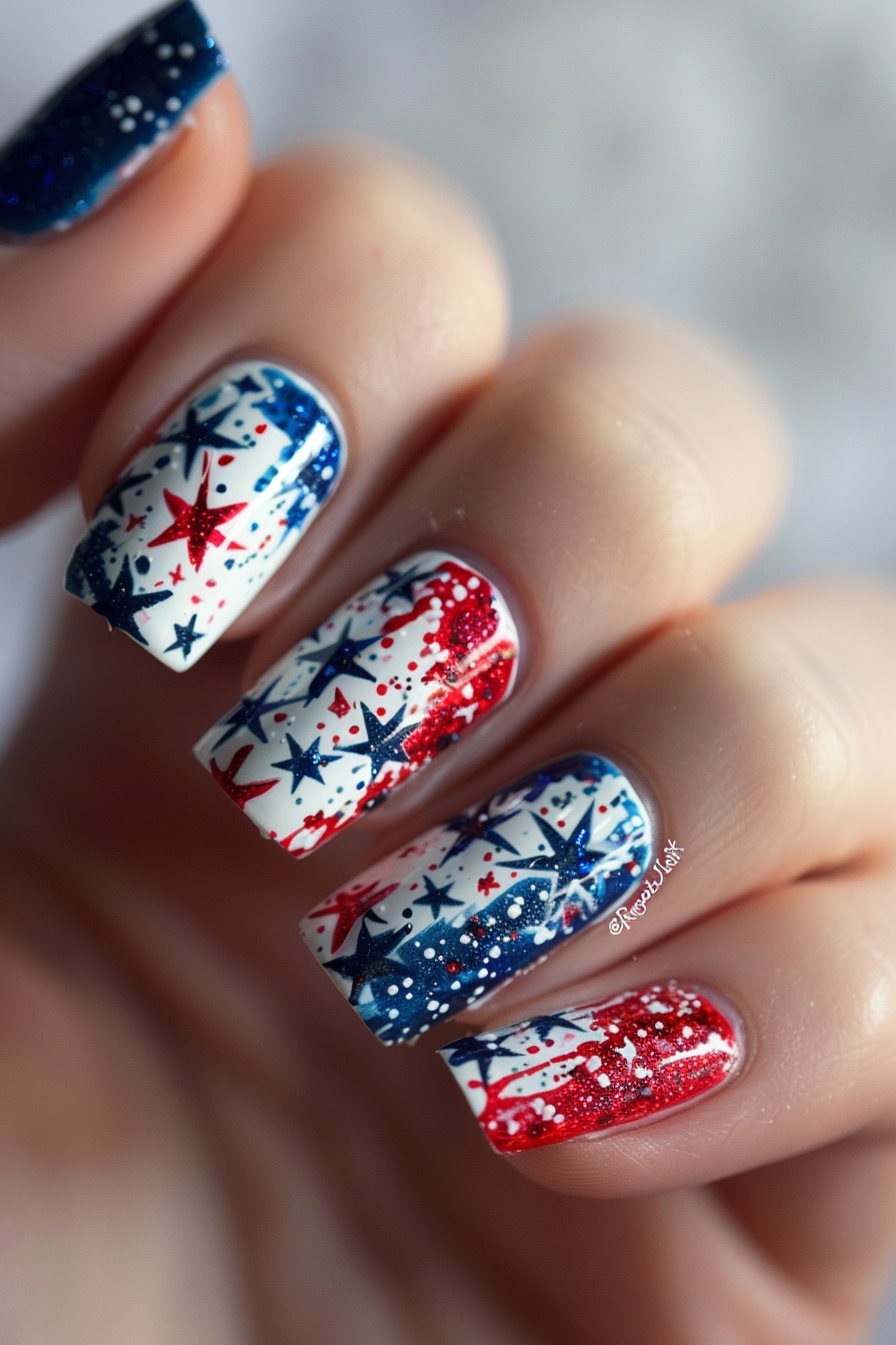 4th-of-july-nails
