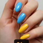 Blue And Yellow Nail Designs That Scream Summer Energy