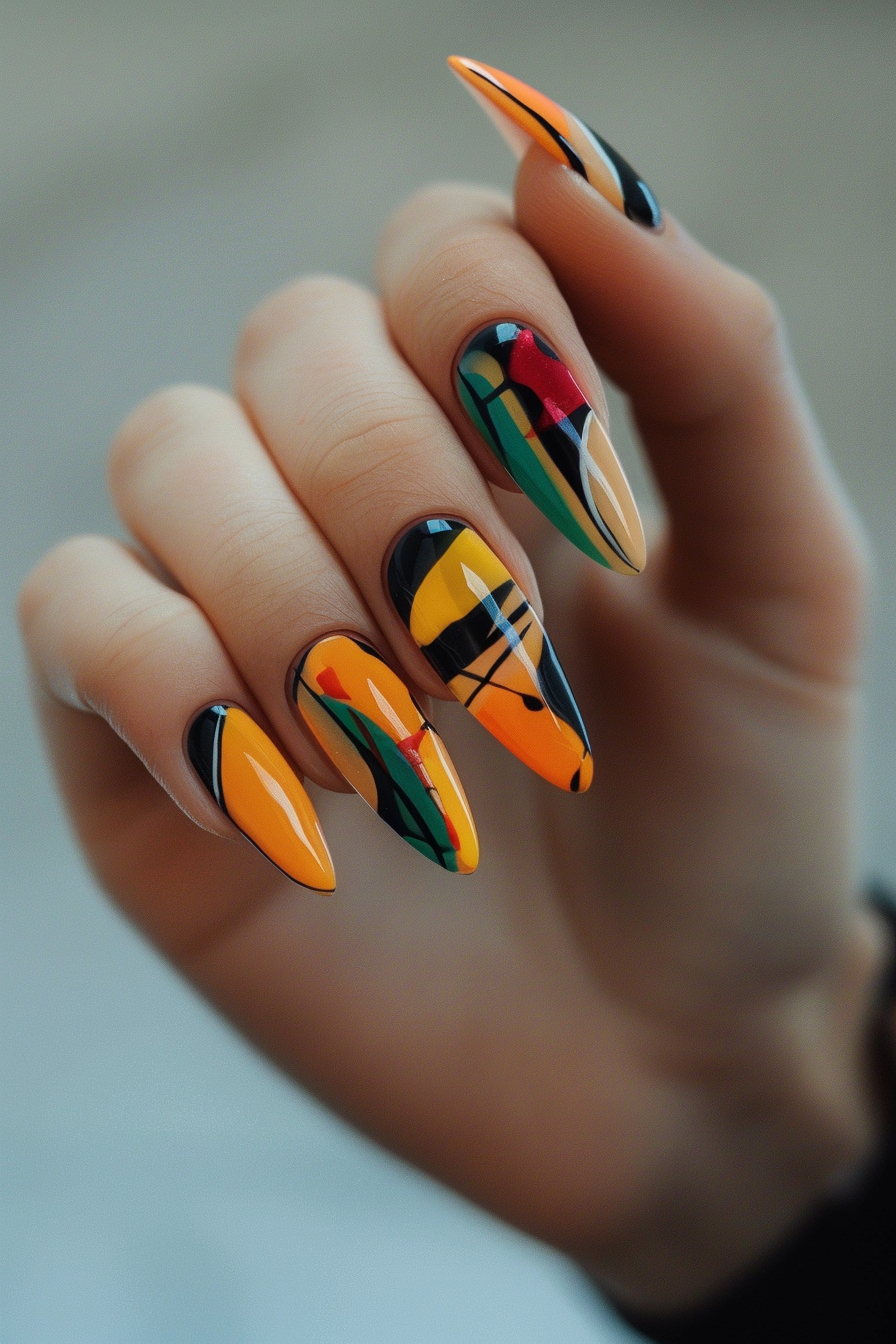 summer-almond-nails