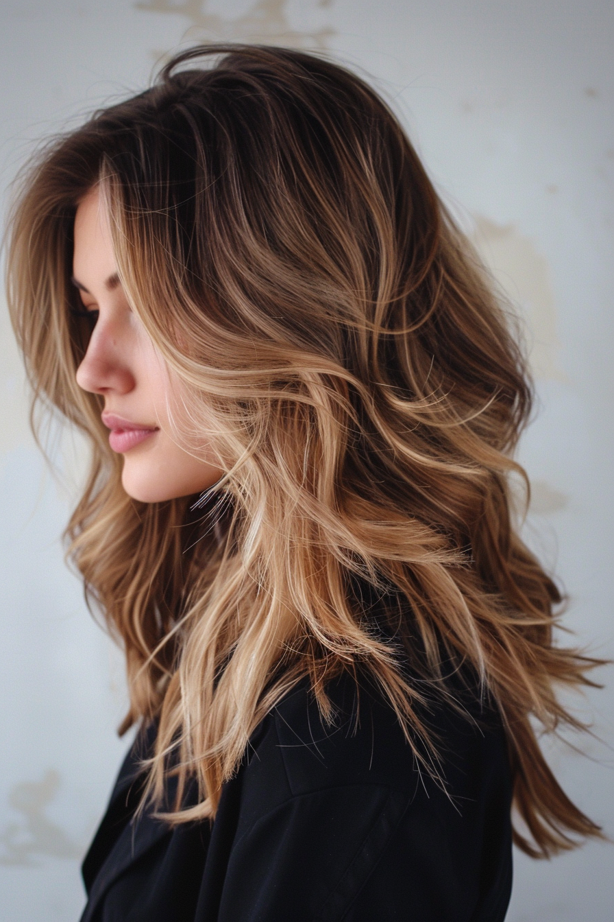 shoulder-length-balayage