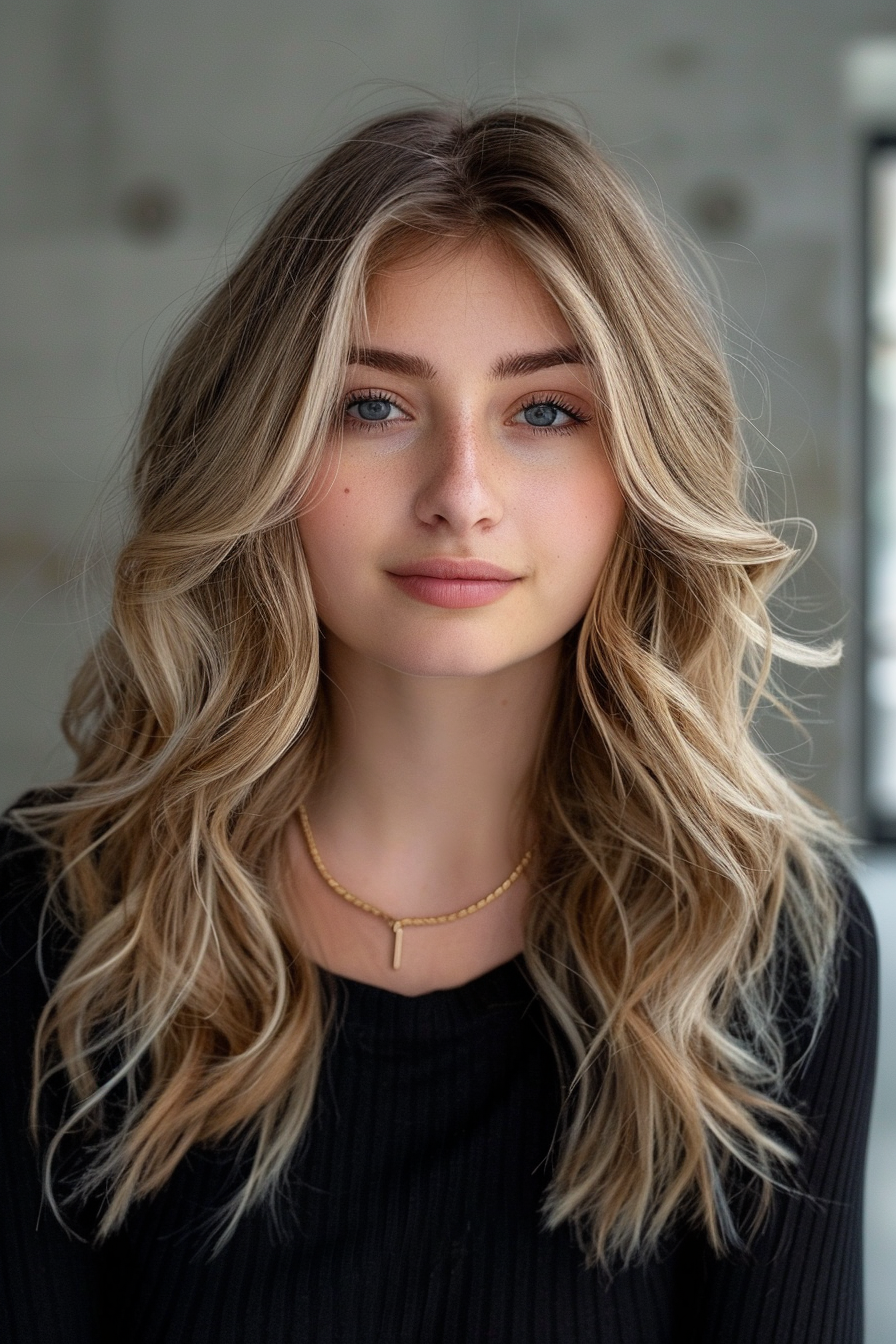 shoulder-length-balayage