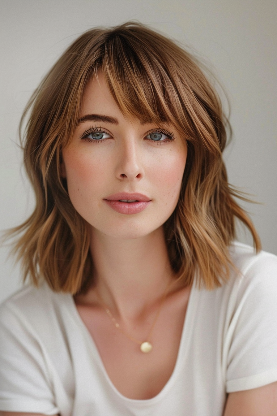 medium-length-haircut-for-round-faces