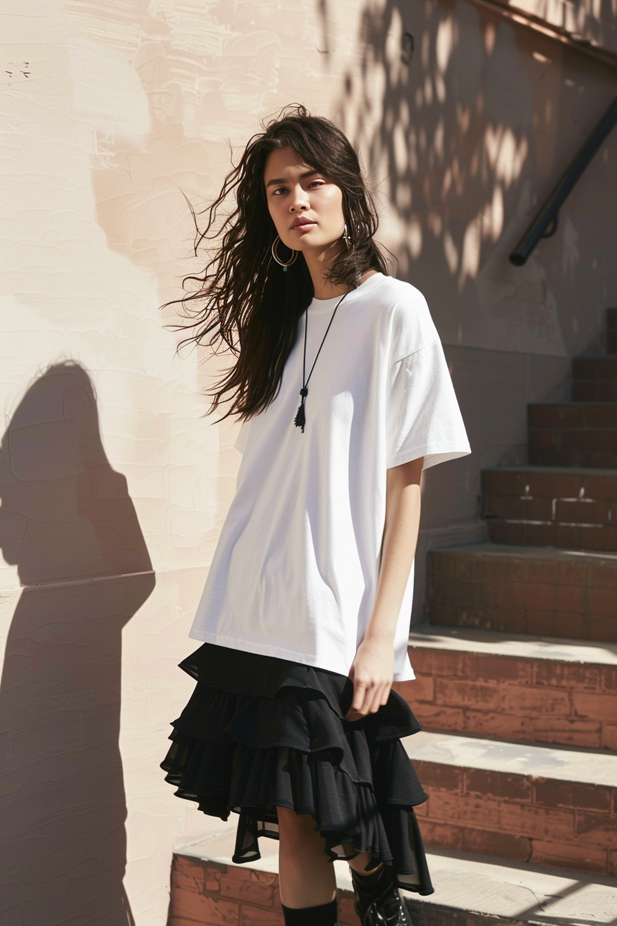 Girls Everywhere Are Styling Their Summer Fits Like These Oversized T 