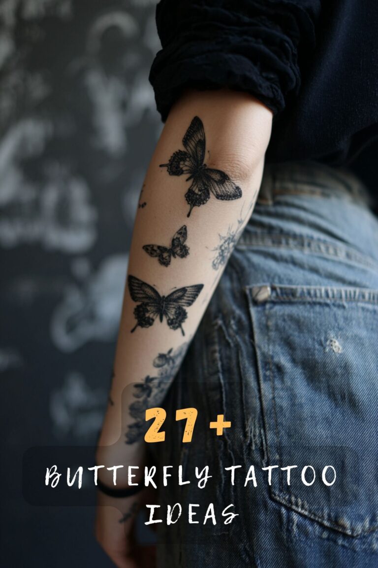 27 Beautiful Butterfly Tattoo Inspirations You Should See