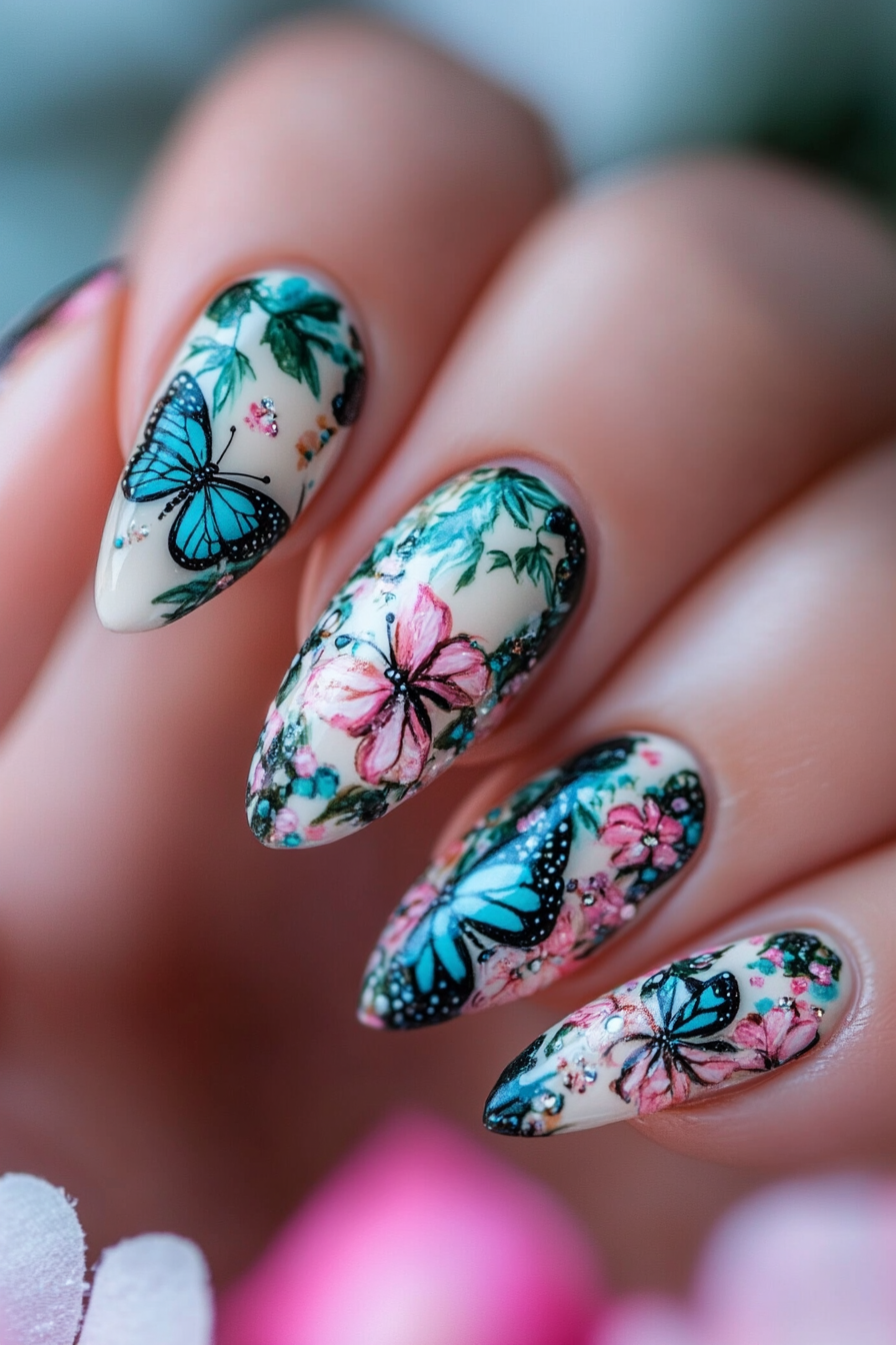 butterfly-nail-designs