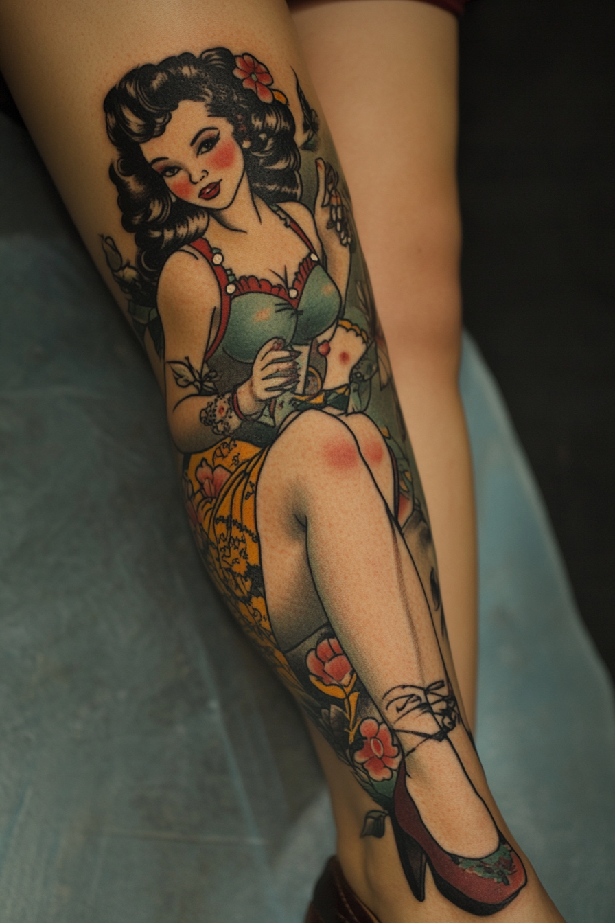 full-leg-tattoos-women