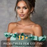 13 Hairstyles To Enhance Your Off-The-Shoulder Dress