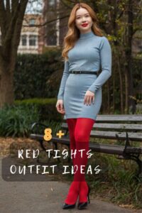 8+ Ways of How To Rock Red Tights For Eye-Catching Style — Daily ...