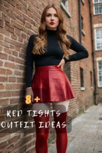 8+ Ways of How To Rock Red Tights For Eye-Catching Style — Daily ...