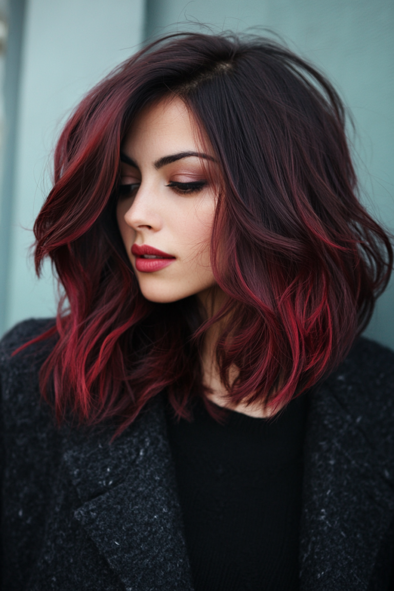 13 Must-Try Cherry Cola Balayage Ideas