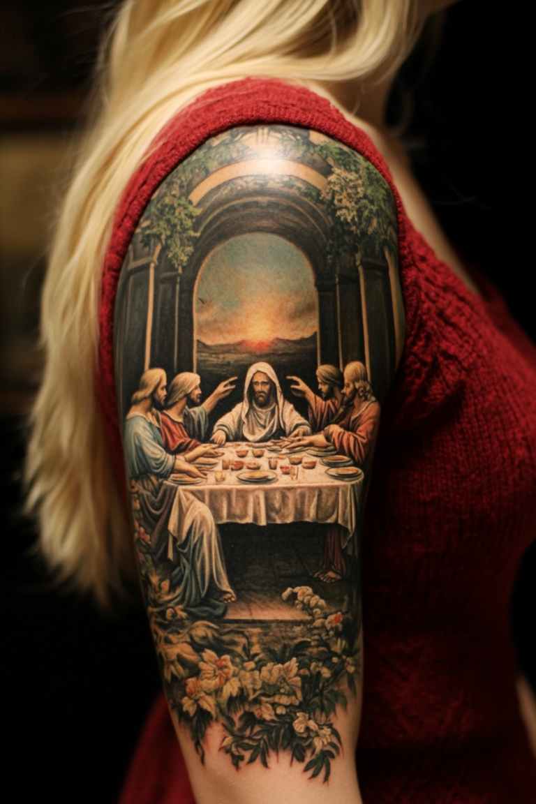 13 Biblical Sleeve Tattoos For Women To Inspire Faith